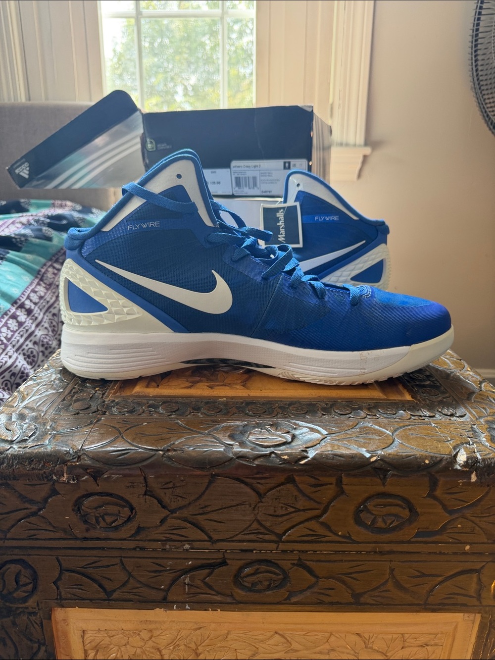 Nike Kids' Blue Flywire Basketball Shoes